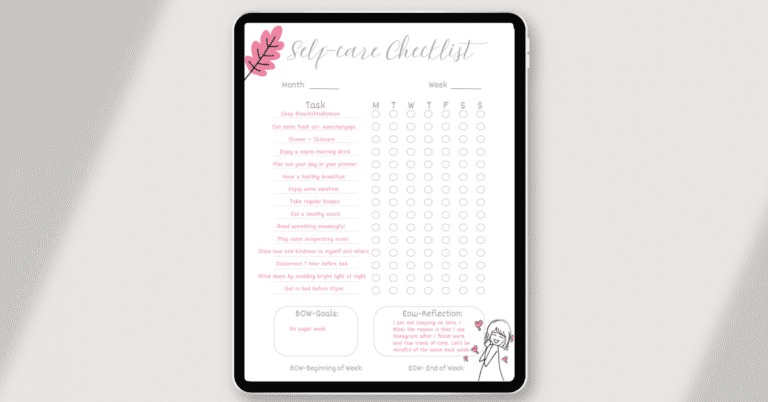 Self-care Checklist